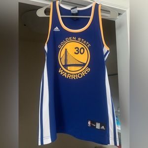 Womens Golden State Warriors Steph Curry Jersey, Sz M, Adidas